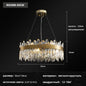 Modern Gold Crystal Chandelier