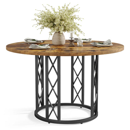 Round Kitchen Dining Table for 4-6 People