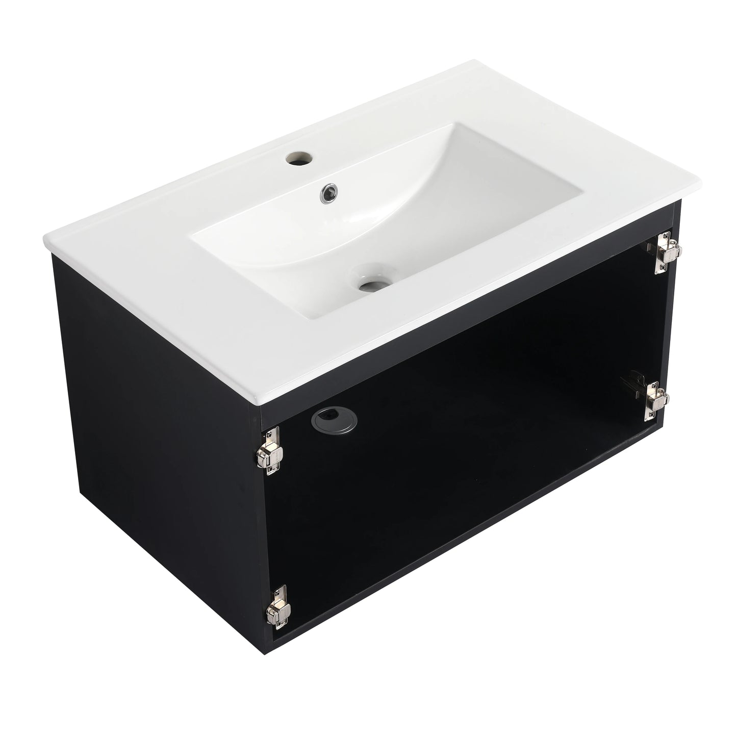 30'' Floating Wall-Mounted Bathroom Vanity With Ceramics Sink