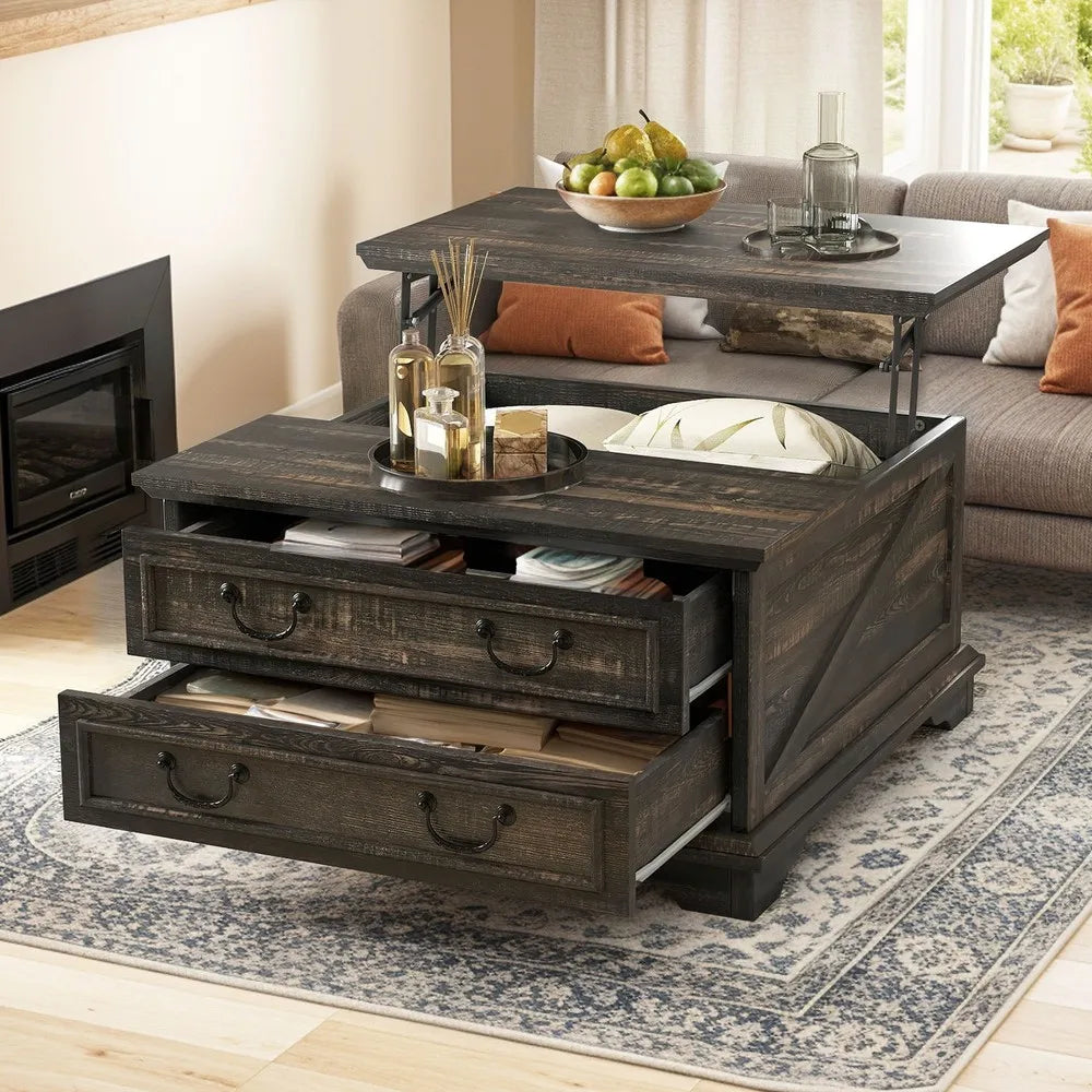 Farmhouse Lift-Top Coffee Table