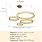 Modern Luxury Crystal Ring Chandelier