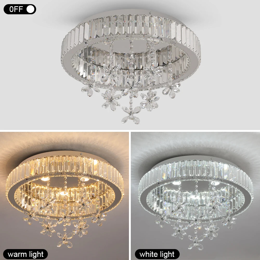 Modern Luxury Crystal LED Pendant Chandelier