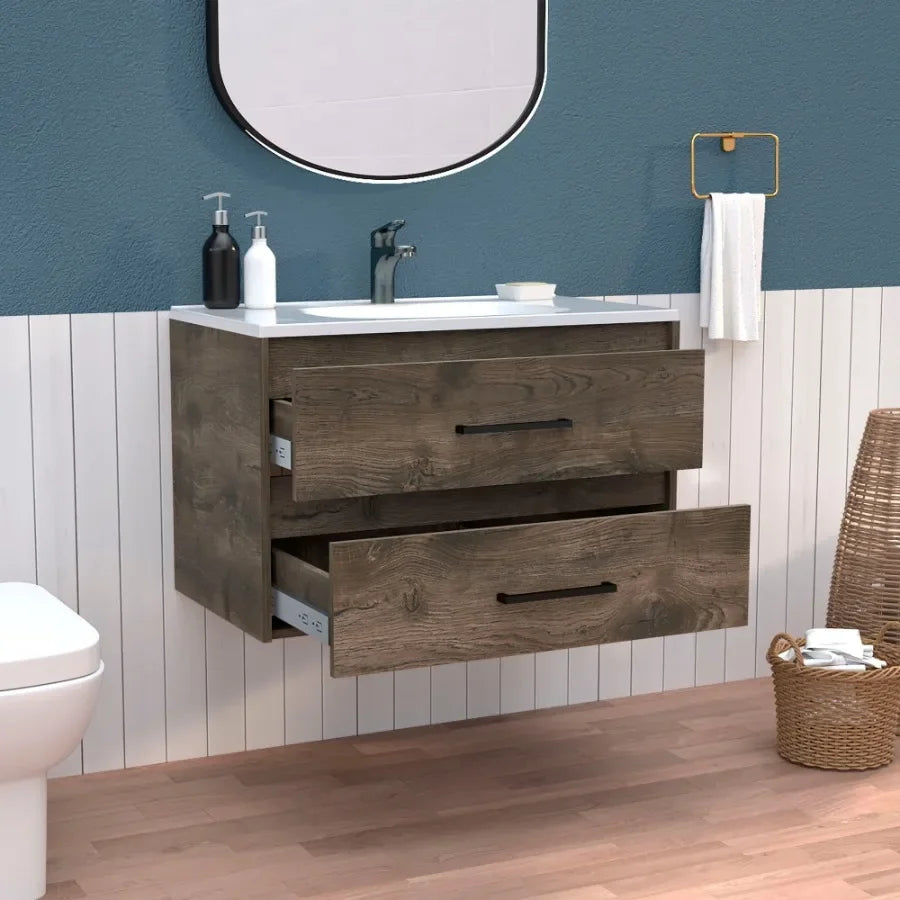 Cardova Floating Vanity Bathroom with Two-Drawers