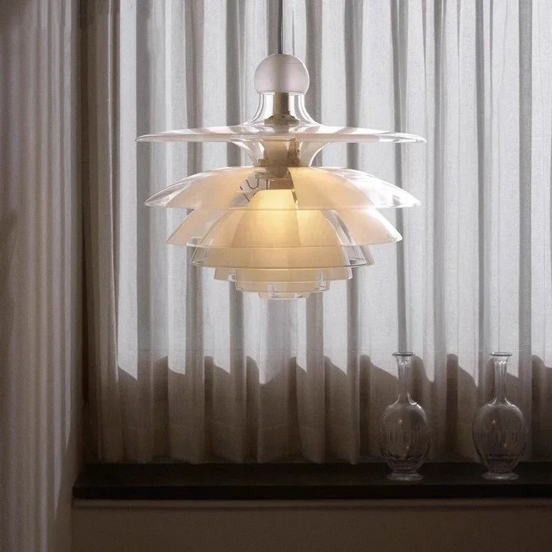 Glass  Pine Cone Chandelier