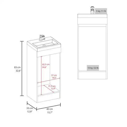 32" Bathroom Single Door Vanity