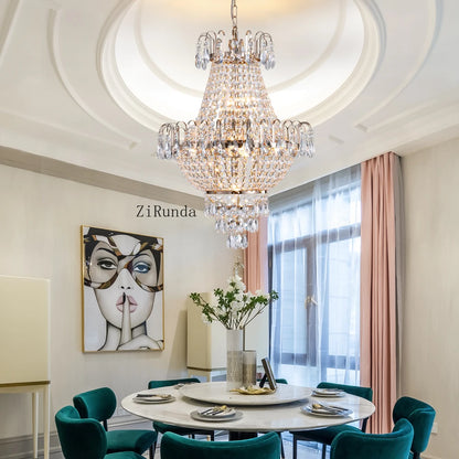 Contemporary Gold Luxury Crystal Chandeliers