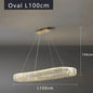 Modern Luxury Crystal Ring Chandelier