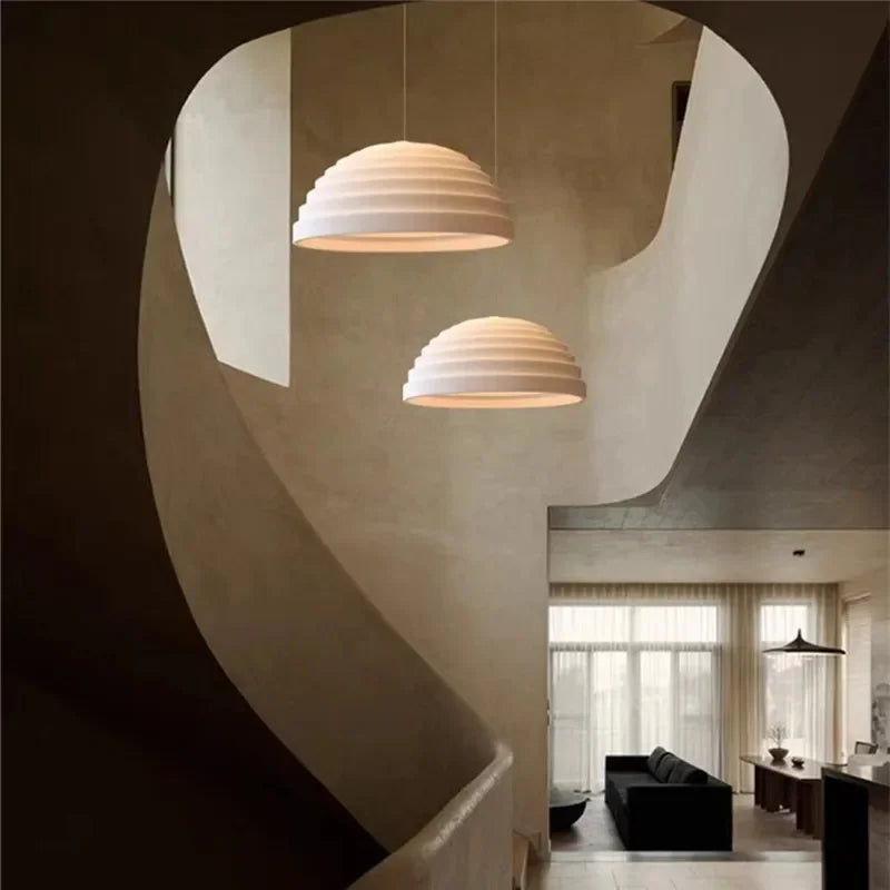 Minimalist Design Resin Pendant Lamp Nordic Wabi-sabi Led Resin Chandelier for Living Dining Room Bedroom Pendant Lamp