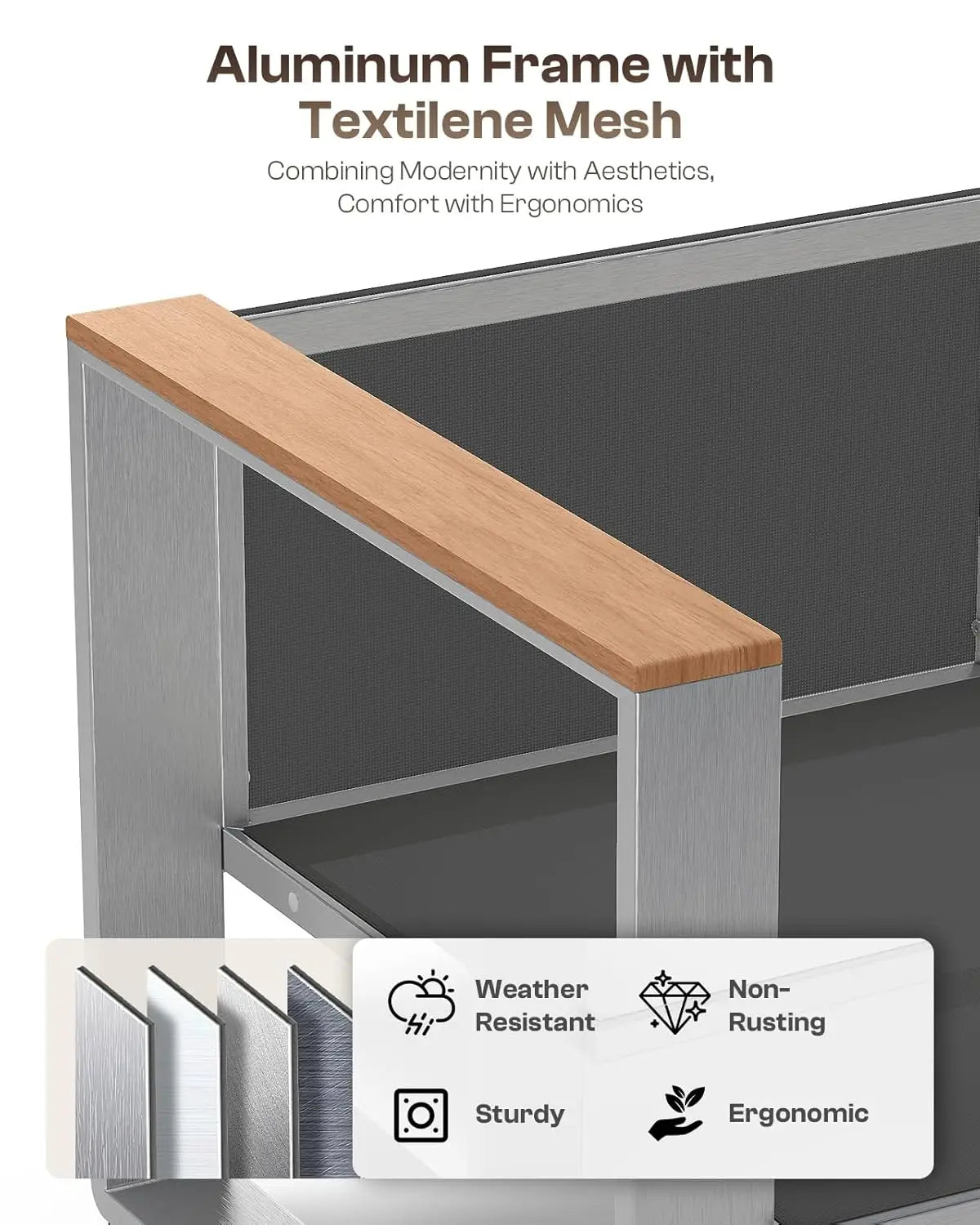 Aluminum Outdoor Patio Furniture Set
