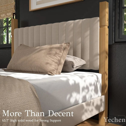 Luxury Wood Posts Bed Frame