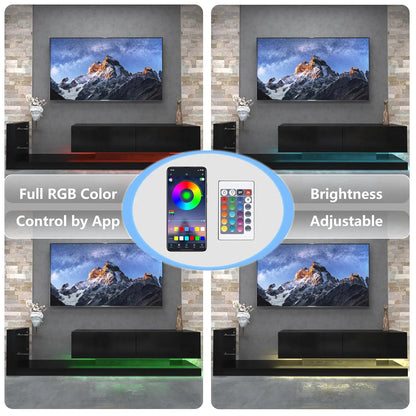 LED Entertainment Center for 55 65 75 Inch TV