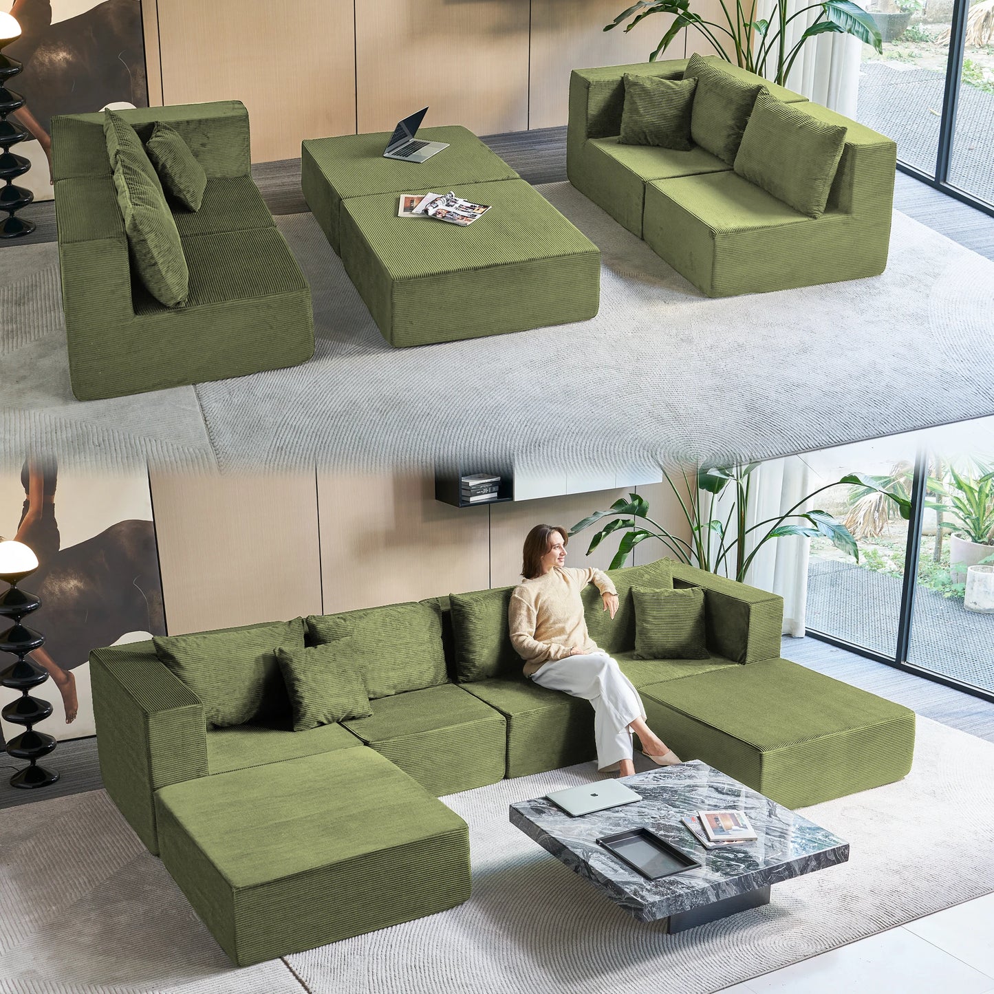 Gray Sectional Sofa Couch