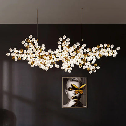 Postmodern Luxury White glass Chandelier