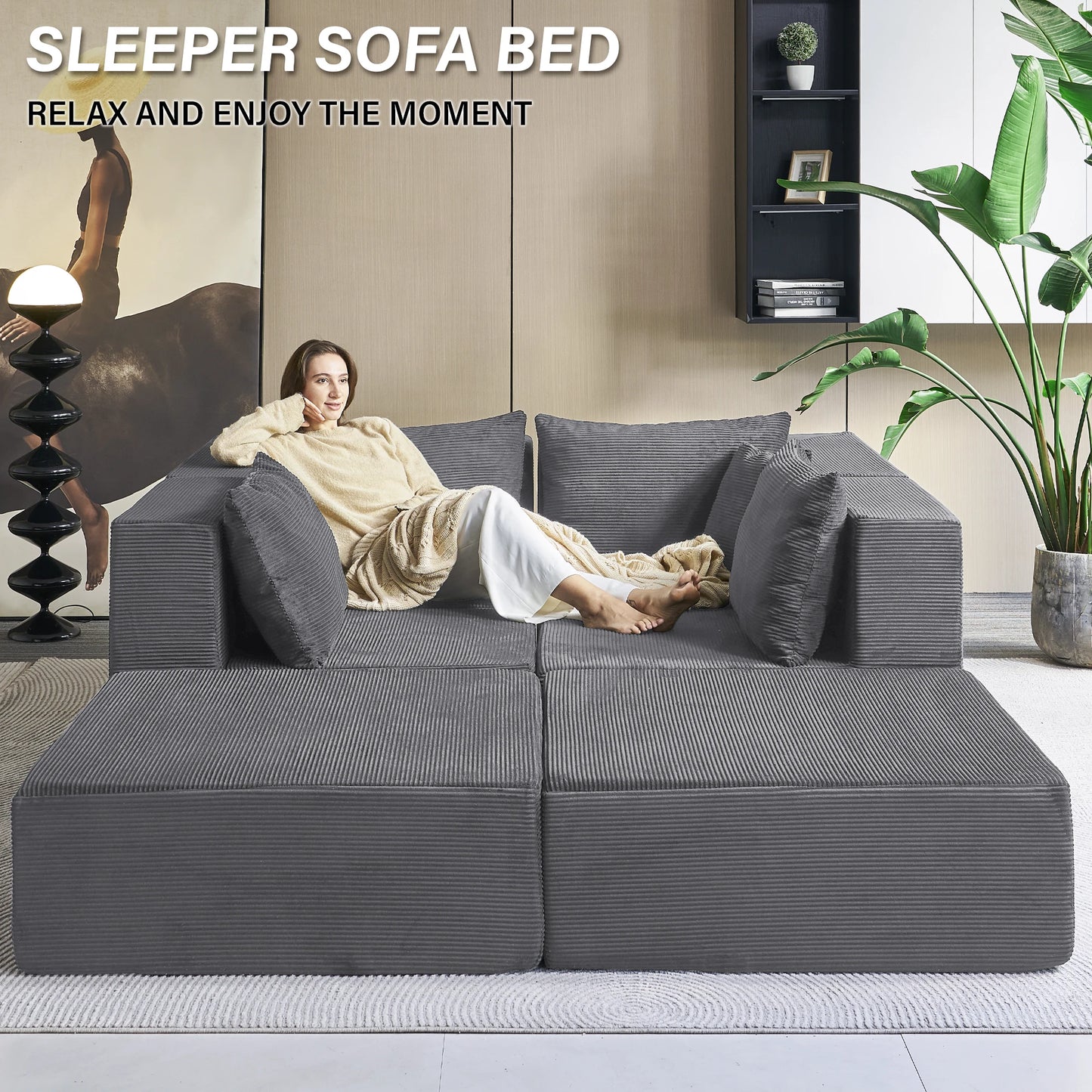 Gray Sectional Sofa Couch