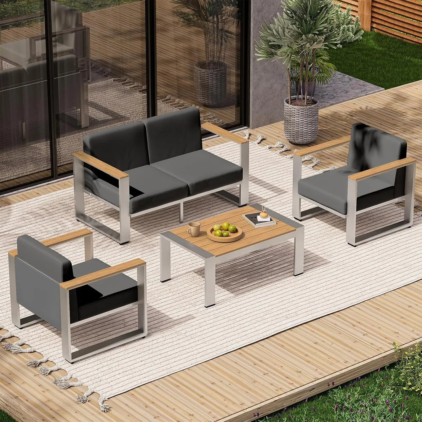 Aluminum Outdoor Patio Furniture Set